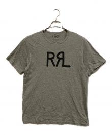 RRL（ダブルアールエル）の古着「ロゴTシャツ」｜グレー