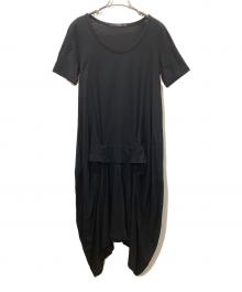 LIMI feu（リミフゥ）の古着「カットソーワンピース」｜ブラック