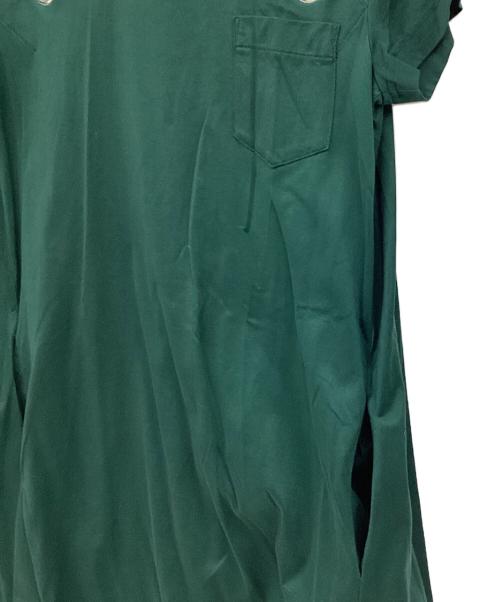 sacai（サカイ）sacai (サカイ) レースアップワンピース グリーン サイズ:2の古着・服飾アイテム