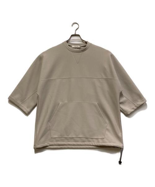 PUBLIC TOKYO（パブリックトウキョウ）PUBLIC TOKYO (パブリックトウキョウ) COMFORT HALF SLEEVE SWEAT ベージュ サイズ:1 未使用品の古着・服飾アイテム