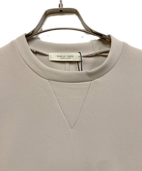 PUBLIC TOKYO（パブリックトウキョウ）PUBLIC TOKYO (パブリックトウキョウ) COMFORT HALF SLEEVE SWEAT ベージュ サイズ:1 未使用品の古着・服飾アイテム