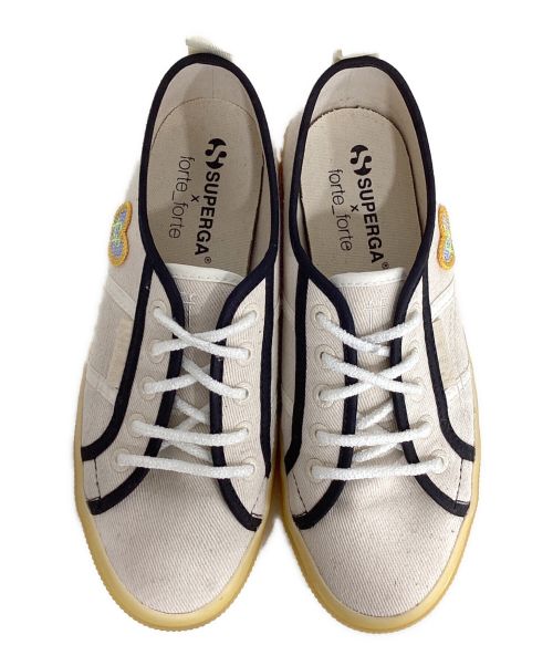 SUPERGA（スペルガ）SUPERGA (スペルガ) forte forte (フォルテ・フォルテ) MAIN supergaスニーカー アイボリー サイズ:38の古着・服飾アイテム