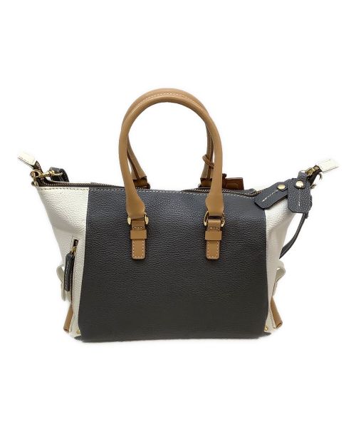 PotioR（ポティオール）PotioR (ポティオール) 2WAYバッグ グレー×アイボリーの古着・服飾アイテム