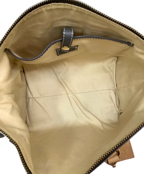 PotioR（ポティオール）PotioR (ポティオール) 2WAYバッグ グレー×アイボリーの古着・服飾アイテム