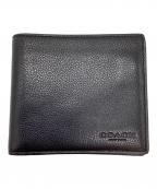 COACHコーチ）の古着「2つ折り財布」｜ブラック