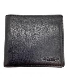 COACH（コーチ）の古着「2つ折り財布」｜ブラック