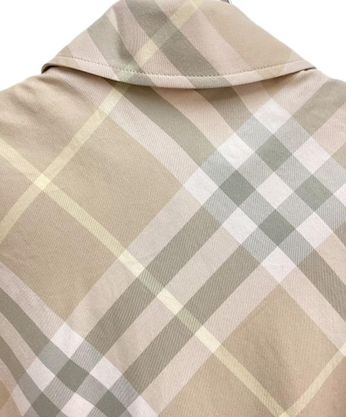 BURBERRY（バーバリー）BURBERRY (バーバリー) 24SS DANIEL LEE(ダニエル・リー) チェックシャツワンピース ベージュ サイズ:40の古着・服飾アイテム
