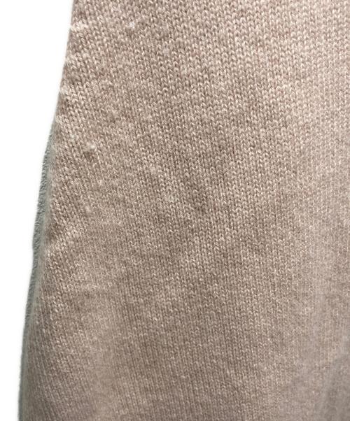 HERMES（エルメス）HERMES (エルメス) セリエ カシミヤ 長袖 ニット ロングワンピース ピンクベージュ サイズ:40の古着・服飾アイテム