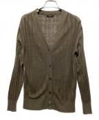 VERMEIL par ienaヴェルメイユ パー イエナ）の古着「ワイドリブリネンカーディガン」｜グレー