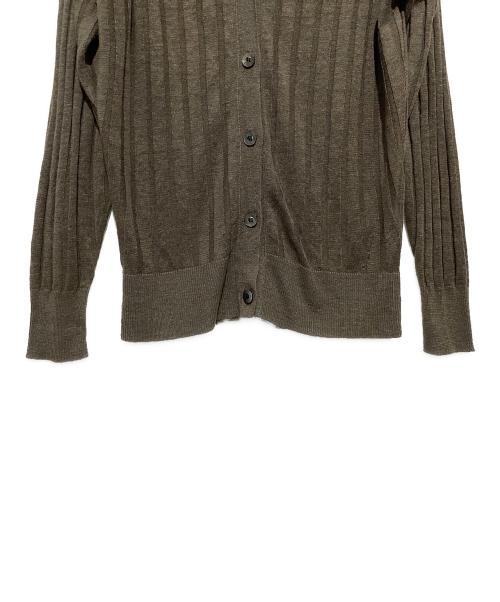 VERMEIL par iena（ヴェルメイユ パー イエナ）VERMEIL par iena (ヴェルメイユ パー イエナ) ワイドリブリネンカーディガン グレー サイズ:表記無しの古着・服飾アイテム