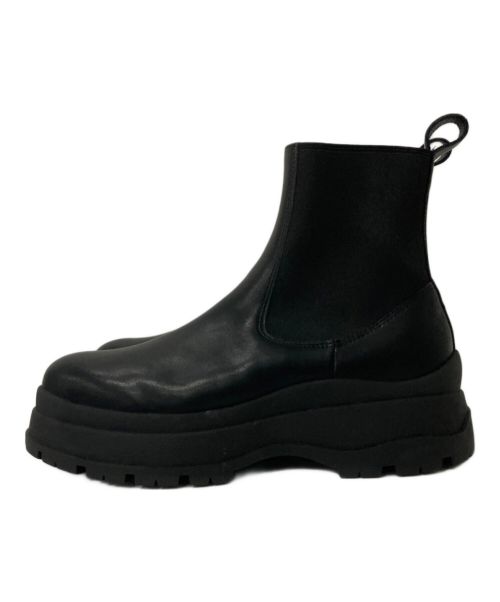 blkby（ビーエルケービーワイ）blkby (ビーエルケービーワイ) side gore boots ブラック サイズ:38の古着・服飾アイテム