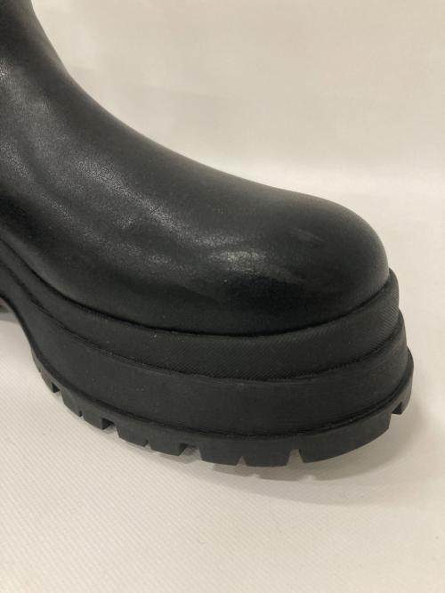 blkby（ビーエルケービーワイ）blkby (ビーエルケービーワイ) side gore boots ブラック サイズ:38の古着・服飾アイテム