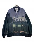 Azumaアズマ）の古着「Photo Jacquard jacket」｜ブラック