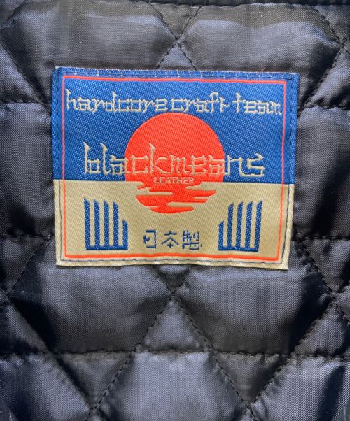 blackmeans（ブラックミーンズ）blackmeans (ブラックミーンズ) レザーライダースジャケット ブラック サイズ:XLの古着・服飾アイテム