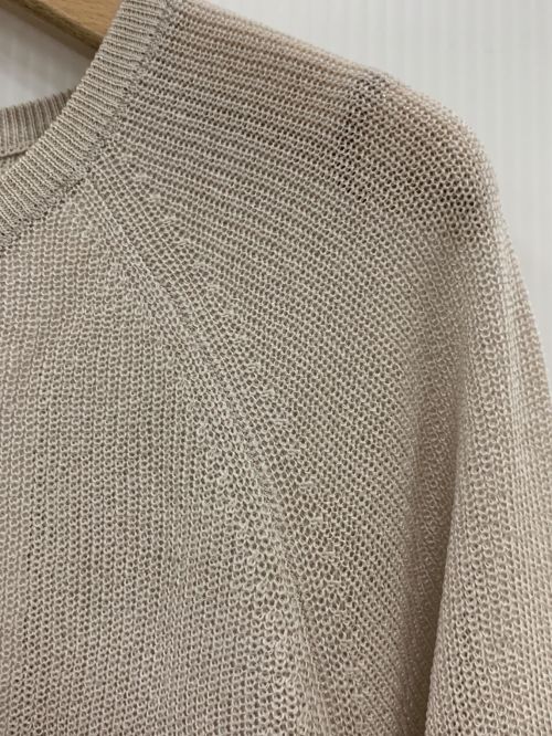 walenode（ウェルノード）Walenode (ウェルノード) ミルクファイバーボートネックプルオーバー ベージュ サイズ:1の古着・服飾アイテム