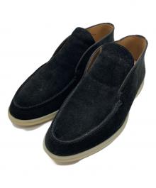 LORO PIANA（ロロピアーナ）の古着「オープン・ウォーク・アンクルブーツ」｜ブラック
