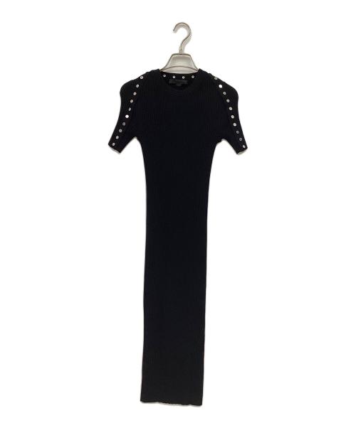 ALEXANDER WANG（アレキサンダー・ワン）ALEXANDER WANG (アレキサンダーワン) リブニットワンピース ブラック サイズ:XSの古着・服飾アイテム