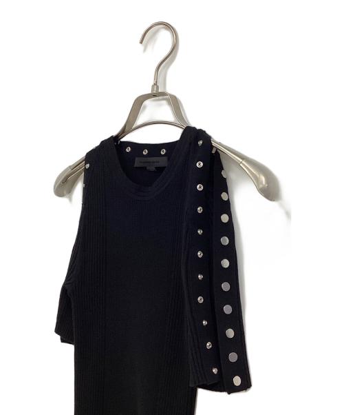 ALEXANDER WANG（アレキサンダー・ワン）ALEXANDER WANG (アレキサンダーワン) リブニットワンピース ブラック サイズ:XSの古着・服飾アイテム