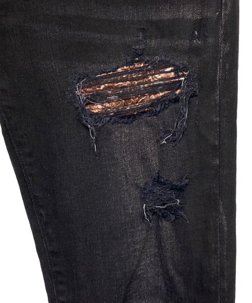 AMIRI（アミリ）AMIRI (アミリ) MX1 ブラック×ブラウン サイズ:W29(73.5cm)の古着・服飾アイテム