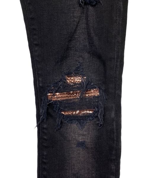 AMIRI（アミリ）AMIRI (アミリ) MX1 ブラック×ブラウン サイズ:W29(73.5cm)の古着・服飾アイテム