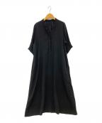 journal standard L'essageジャーナルスタンダード レサージュ）の古着「フレンチリネンスキッパーワンピース」｜ブラック