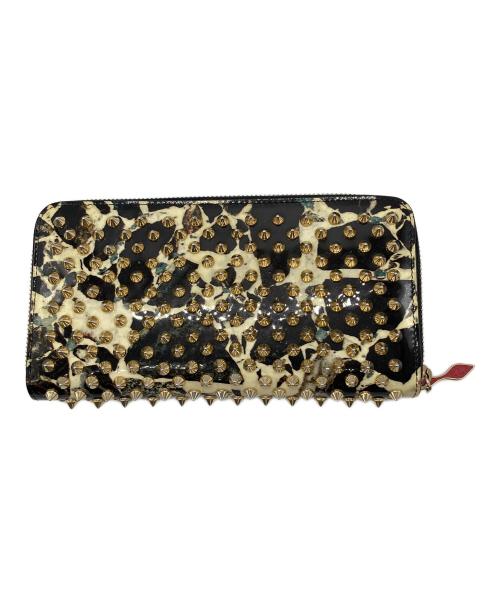 Christian Louboutin（クリスチャン・ルブタン）Christian Louboutin (クリスチャン・ルブタン) ラウンドファスナースタッズウォレット 1185062の古着・服飾アイテム