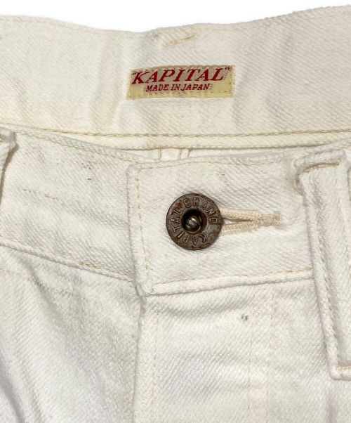 KAPITAL（キャピタル）KAPITAL (キャピタル) ホワイトデニム5P OKAGILLY（DONJA加工） ホワイト サイズ:W34の古着・服飾アイテム