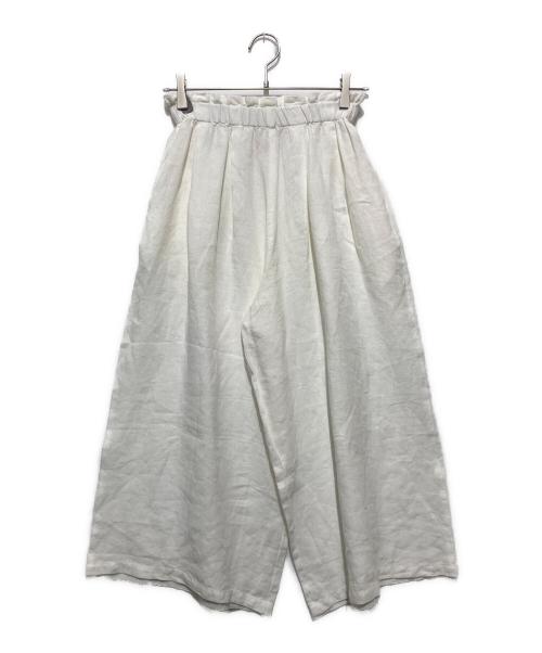 GALLEGO DESPORTES（ギャレゴデスポート）GALLEGO DESPORTES (ギャレゴデスポート) タックワイドパンツ ホワイト サイズ:Sの古着・服飾アイテム