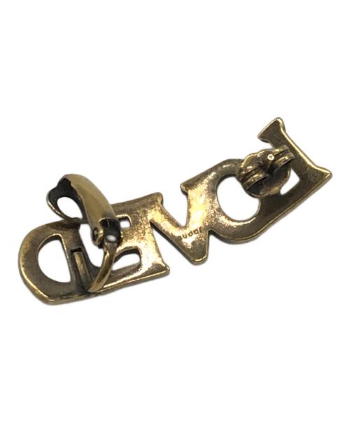 GUCCI（グッチ）GUCCI (グッチ) LOVEDピアス ゴールドの古着・服飾アイテム
