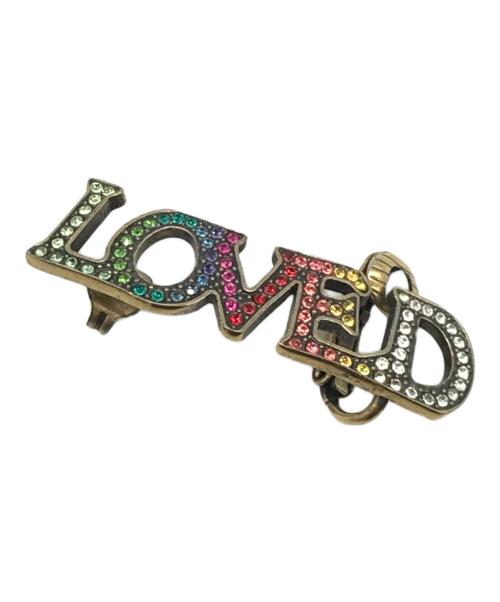 GUCCI（グッチ）GUCCI (グッチ) LOVEDピアス ゴールドの古着・服飾アイテム