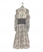 Snidelスナイデル）の古着「Sustainableウエストリブワンピース」｜ホワイト