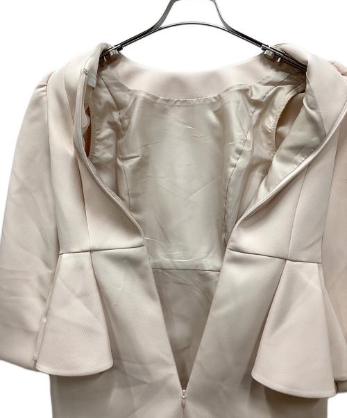 CELFORD（セルフォード）CELFORD (セルフォード) ロングスリーブペプラムタイトワンピース ピンク サイズ:36の古着・服飾アイテム