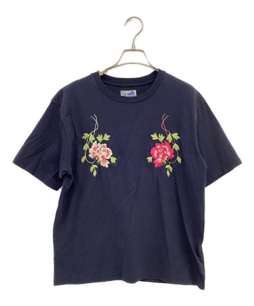 BEAMS BOY（ビームスボーイ）BEAMS BOY (ビームスボーイ) テーラー東洋 (テーラートウヨウ) 別注 STAR＆PINK DRAGON Tシャツ ネイビー サイズ:FREEの古着・服飾アイテム
