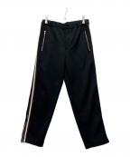 COMME des GARCONS HOMME PLUSコムデギャルソンオムプリュス）の古着「サイドライントラックパンツ」｜ブラック
