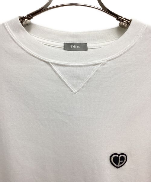 Dior（ディオール）Dior (ディオール) ハートロゴTシャツ ホワイト サイズ:Mの古着・服飾アイテム