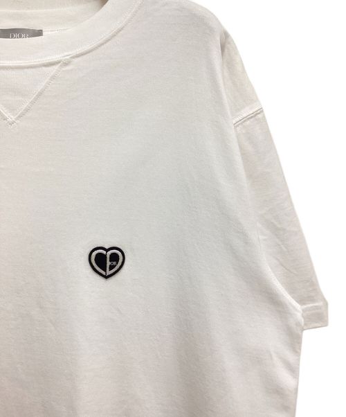 Dior（ディオール）Dior (ディオール) ハートロゴTシャツ ホワイト サイズ:Mの古着・服飾アイテム