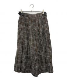 Traditional Weatherwear（トラディショナルウェザーウェア）の古着「SIDE BELT PLEATS CULOTTES」｜ブラウン