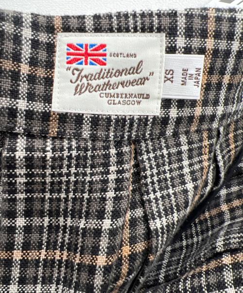 Traditional Weatherwear（トラディショナルウェザーウェア）Traditional Weatherwear (トラディショナルウェザーウェア) SIDE BELT PLEATS CULOTTES ブラウン サイズ:xsの古着・服飾アイテム