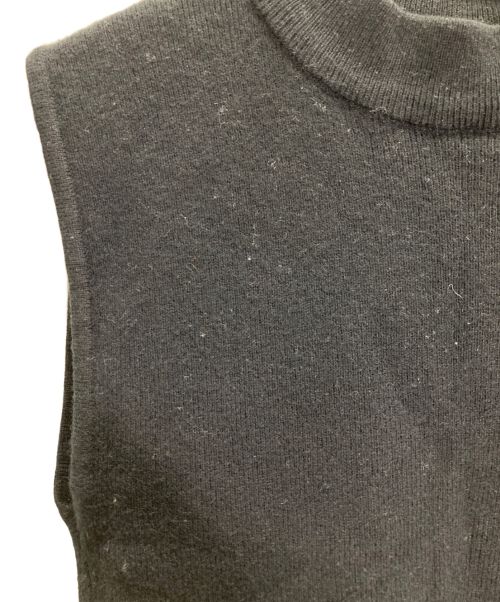 MIESROHE（ミースロエ）MIESROHE (ミースロエ) 3WAYレイヤードフリンジニットTOPS ブラック サイズ:Fの古着・服飾アイテム