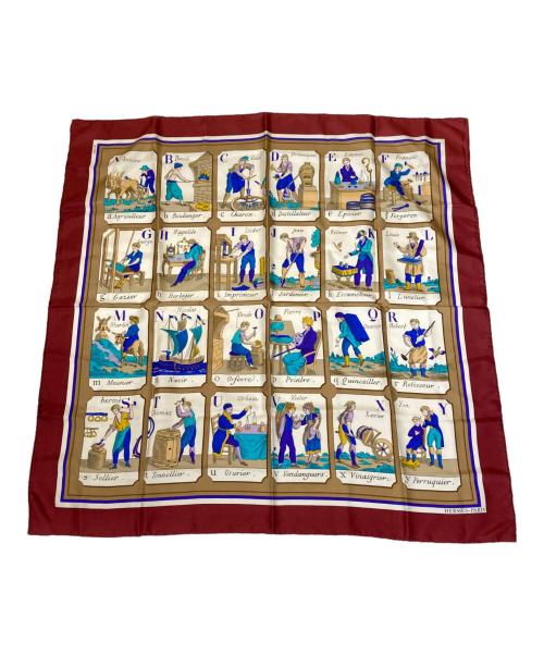 HERMES（エルメス）HERMES (エルメス) カレ90 L'ALPHABET DES METIERSの古着・服飾アイテム