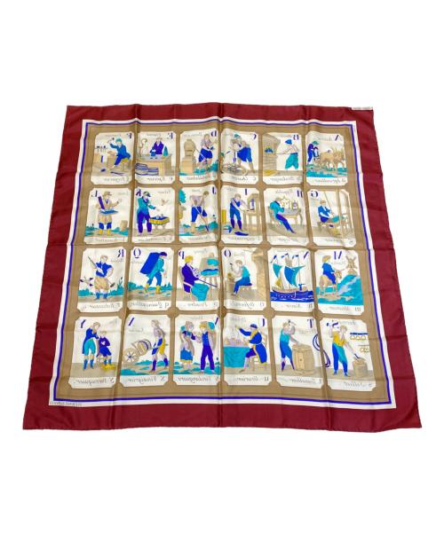 HERMES（エルメス）HERMES (エルメス) カレ90 L'ALPHABET DES METIERSの古着・服飾アイテム