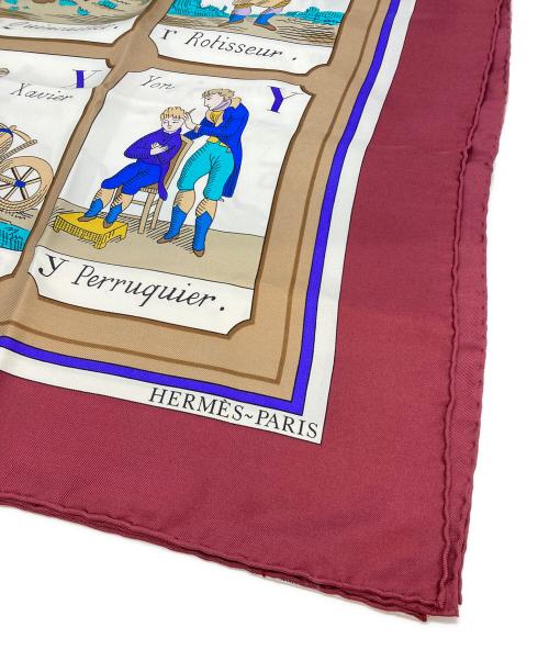 HERMES（エルメス）HERMES (エルメス) カレ90 L'ALPHABET DES METIERSの古着・服飾アイテム