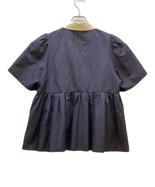 Sono（ソーノ）Sono (ソーノ) ハミングギャザーブラウス ネイビー サイズ:1の古着・服飾アイテム