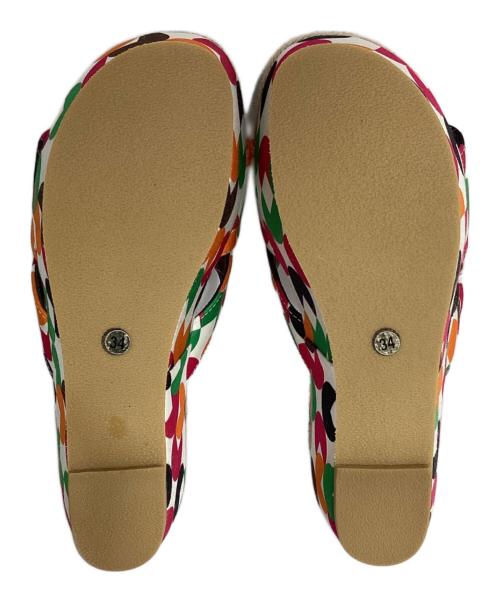 KENZO（ケンゾー）KENZO (ケンゾー) ウェッジソールサンダル マルチカラー サイズ:34の古着・服飾アイテム