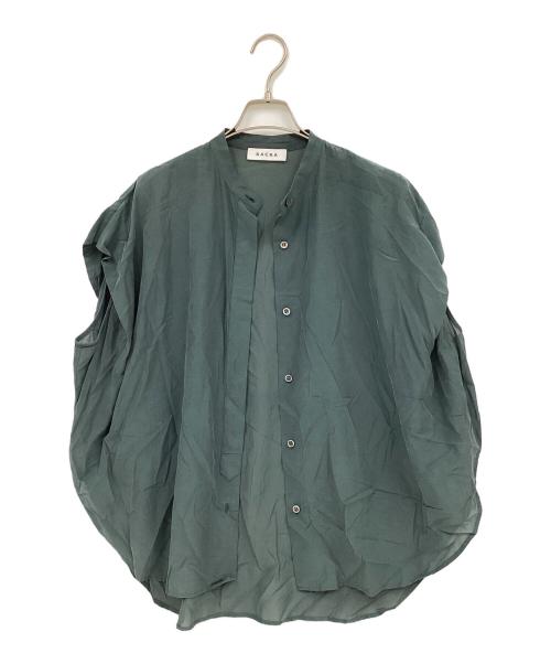 SACRA（サクラ）SACRA (サクラ) CUPRA COTTON FIBRIL TOP グリーン サイズ:38の古着・服飾アイテム