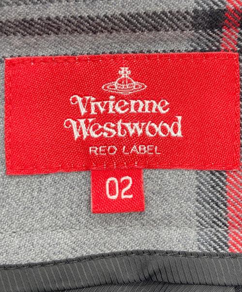 Vivienne Westwood RED LABEL（ヴィヴィアンウエストウッドレッドレーベル）Vivienne Westwood RED LABEL (ヴィヴィアンウエストウッドレッドレーベル) チェックサルエルパンツ グレー サイズ:2の古着・服飾アイテム