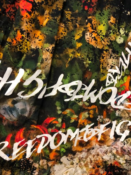 Vivienne Westwood RED LABEL（ヴィヴィアンウエストウッドレッドレーベル）Vivienne Westwood RED LABEL (ヴィヴィアンウエストウッドレッドレーベル) FREEDOM FIGHTER FLOWER ブラウス ブラック サイズ:00の古着・服飾アイテム