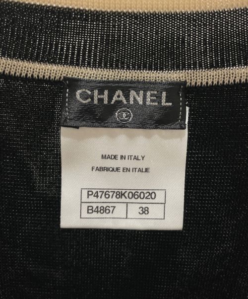 CHANEL（シャネル）CHANEL (シャネル) アンサンブルカーディガン　ベスト ブラック×ホワイト サイズ:38の古着・服飾アイテム