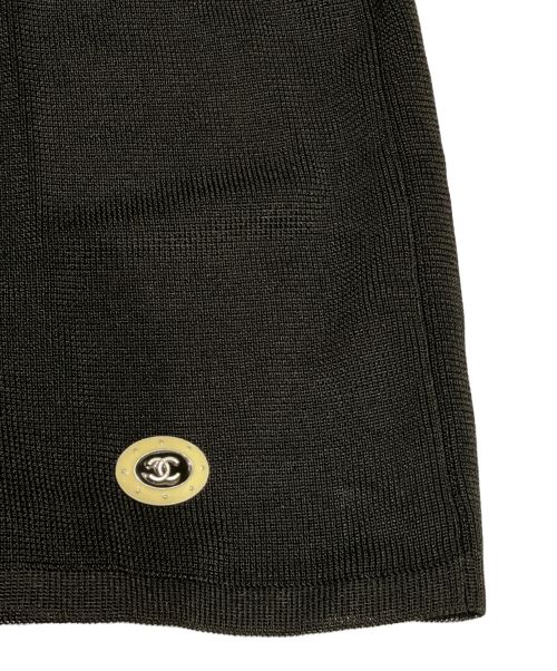 CHANEL（シャネル）CHANEL (シャネル) アンサンブルカーディガン　ベスト ブラック×ホワイト サイズ:38の古着・服飾アイテム