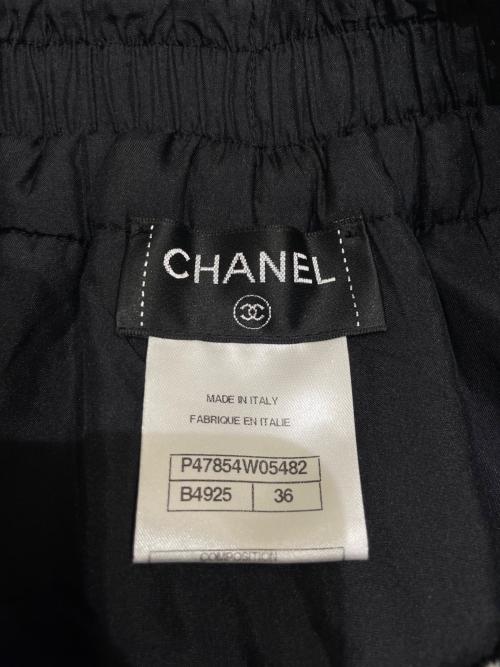 CHANEL（シャネル）CHANEL (シャネル) ツイードショートパンツ ブラック×ホワイト サイズ:36の古着・服飾アイテム